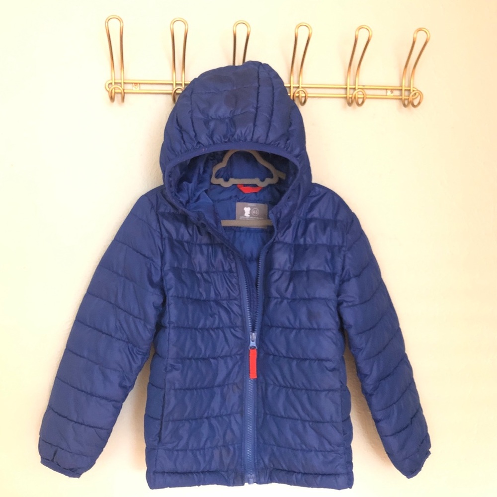 Primary Puffy Winter Coat Royal Blue Size 4-5